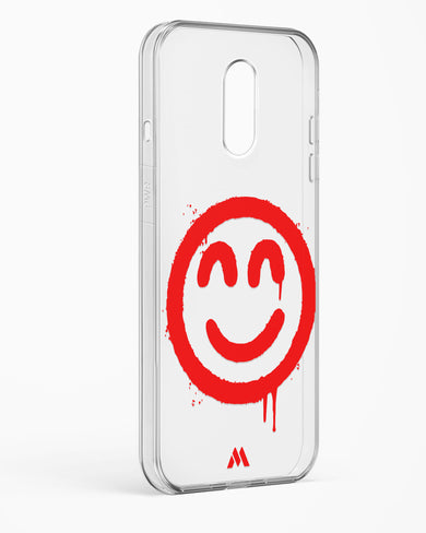 Painted Smiley Crystal Clear Transparent Case-(OnePlus)