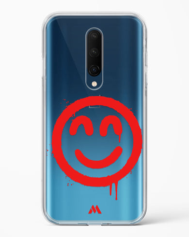 Painted Smiley Crystal Clear Transparent Case-(OnePlus)
