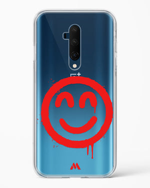 Painted Smiley Crystal Clear Transparent Case-(OnePlus)