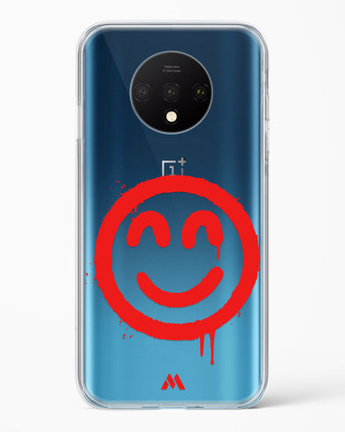 Painted Smiley Crystal Clear Transparent Case-(OnePlus)