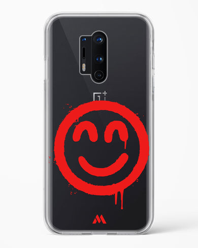 Painted Smiley Crystal Clear Transparent Case-(OnePlus)