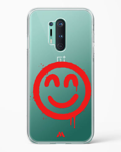 Painted Smiley Crystal Clear Transparent Case-(OnePlus)