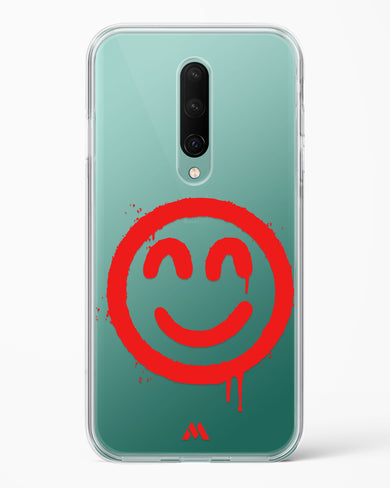 Painted Smiley Crystal Clear Transparent Case-(OnePlus)