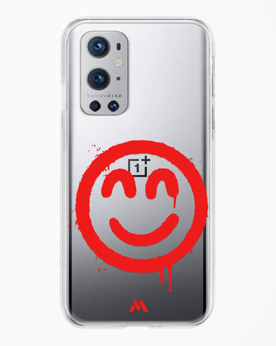 Painted Smiley Crystal Clear Transparent Case-(OnePlus)