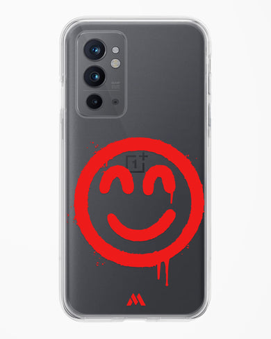 Painted Smiley Crystal Clear Transparent Case-(OnePlus)