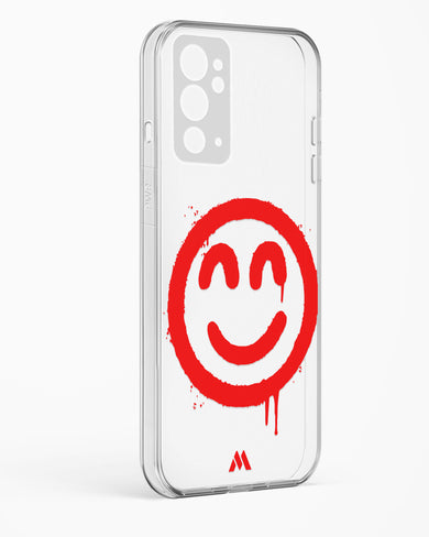 Painted Smiley Crystal Clear Transparent Case-(OnePlus)