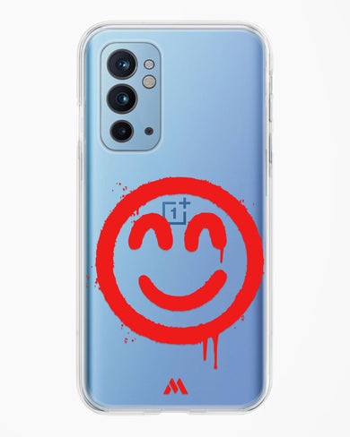 Painted Smiley Crystal Clear Transparent Case-(OnePlus)