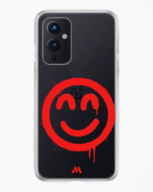 Painted Smiley Crystal Clear Transparent Case-(OnePlus)