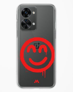 Painted Smiley Crystal Clear Transparent Case-(OnePlus)