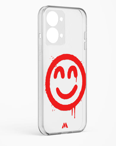 Painted Smiley Crystal Clear Transparent Case-(OnePlus)