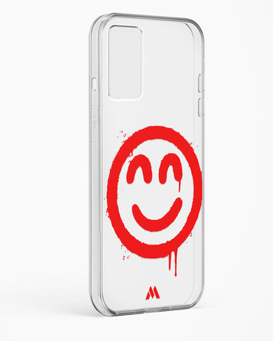 Painted Smiley Crystal Clear Transparent Case-(OnePlus)