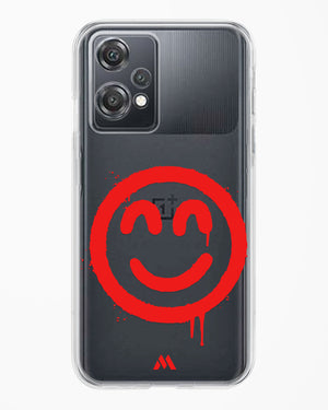 Painted Smiley Crystal Clear Transparent Case-(OnePlus)