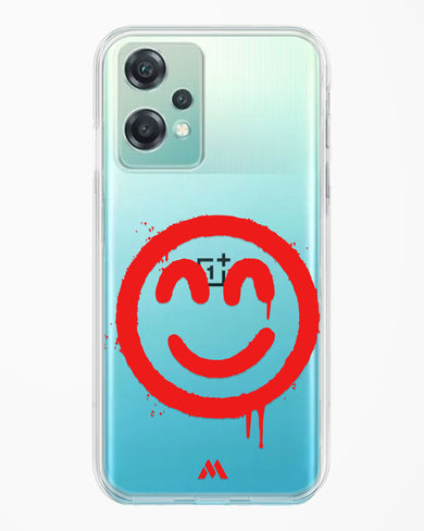 Painted Smiley Crystal Clear Transparent Case-(OnePlus)