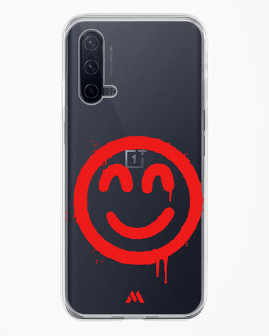 Painted Smiley Crystal Clear Transparent Case-(OnePlus)