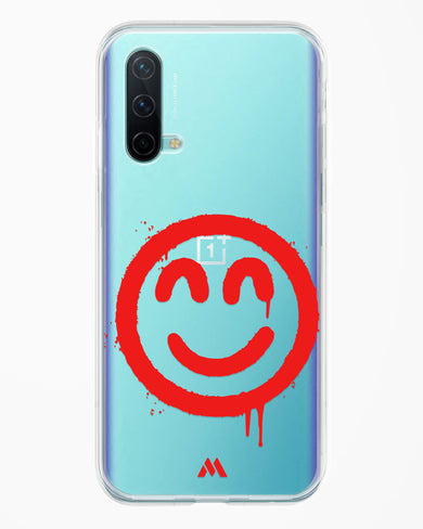 Painted Smiley Crystal Clear Transparent Case-(OnePlus)