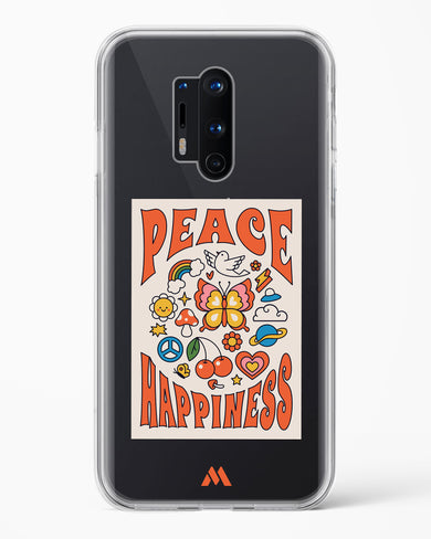 Peace And Happiness Crystal Clear Transparent Case-(OnePlus)