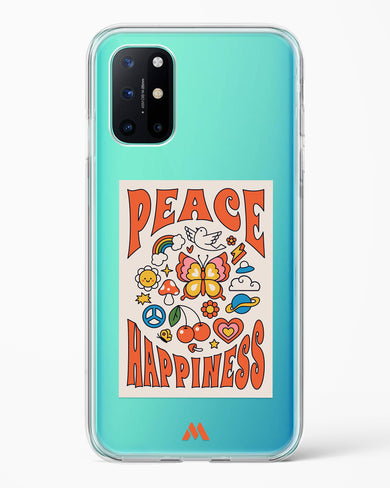 Peace And Happiness Crystal Clear Transparent Case-(OnePlus)