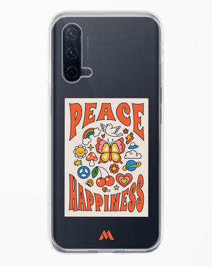 Peace And Happiness Crystal Clear Transparent Case-(OnePlus)