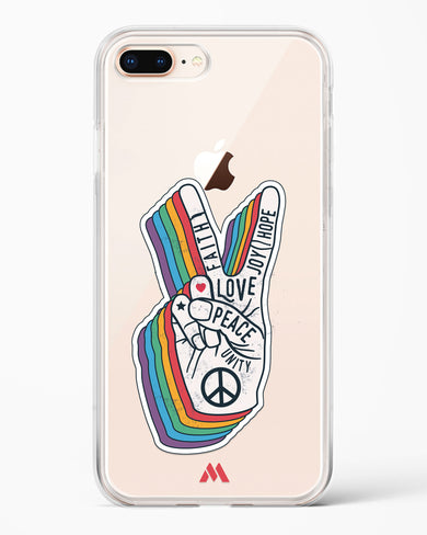 Peace Out Crystal Clear Transparent Case-(Apple)