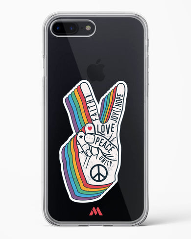 Peace Out Crystal Clear Transparent Case-(Apple)