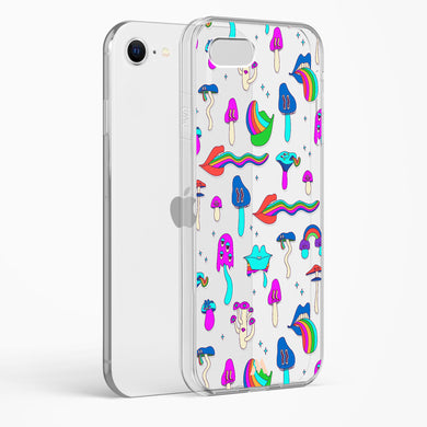 Stickered Grub Crystal Clear Transparent Case-(Apple)