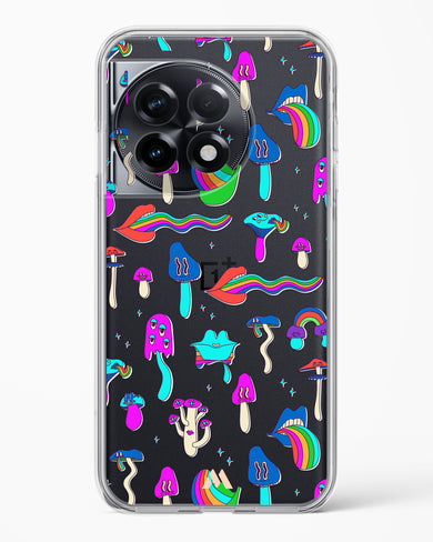 Stickered Grub Crystal Clear Transparent Case-(OnePlus)