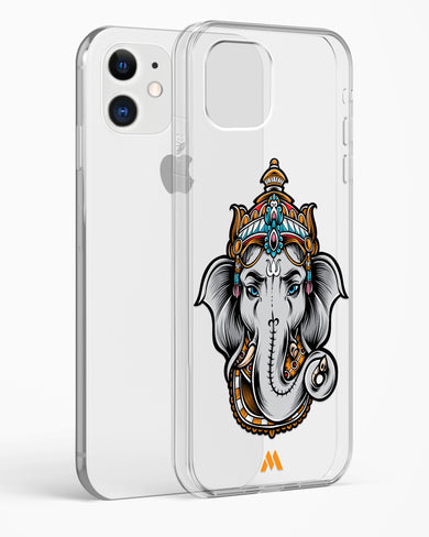 Regal Ganesha Crystal Clear Transparent Case-(Apple)