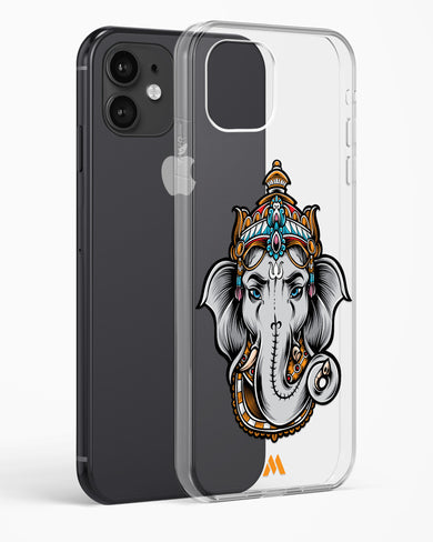 Regal Ganesha Crystal Clear Transparent Case-(Apple)