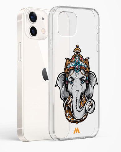 Regal Ganesha Crystal Clear Transparent Case-(Apple)