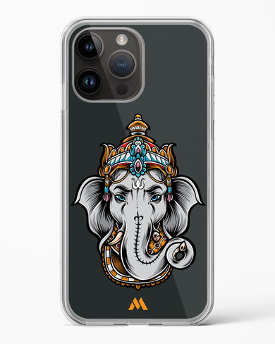 Regal Ganesha Crystal Clear Transparent Case-(Apple)