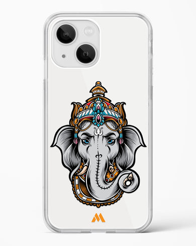 Regal Ganesha Crystal Clear Transparent Case-(Apple)