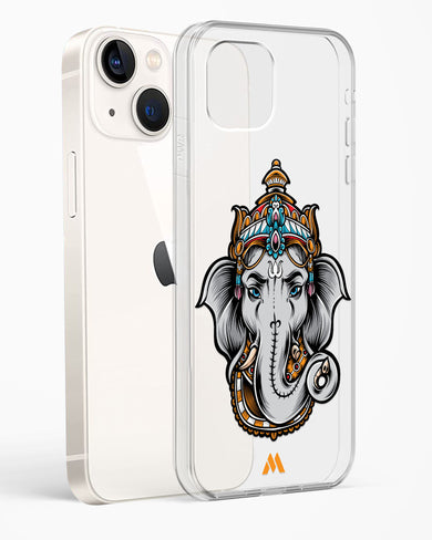 Regal Ganesha Crystal Clear Transparent Case-(Apple)