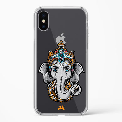 Regal Ganesha Crystal Clear Transparent Case-(Apple)