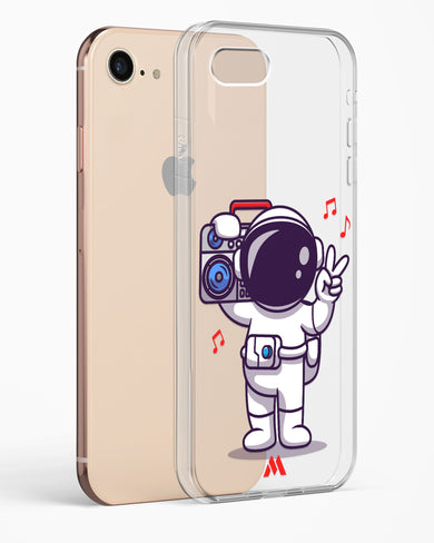 Space Grooving Crystal Clear Transparent Case-(Apple)