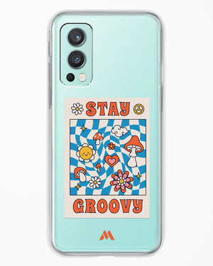 Stay Groovy Crystal Clear Transparent Case-(OnePlus)