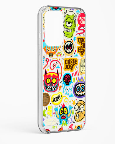 Stickered Monsters Crystal Clear Transparent Case-(OnePlus)