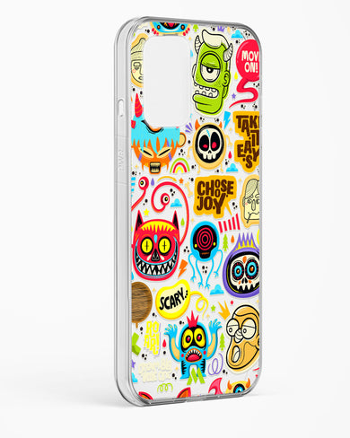 Stickered Monsters Crystal Clear Transparent Case-(OnePlus)