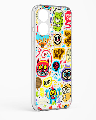 Stickered Monsters Crystal Clear Transparent Case-(OnePlus)