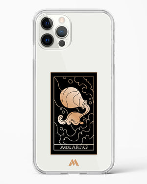 Tarot Card Zodiac Aquarius Crystal Clear Transparent Case-(Apple)