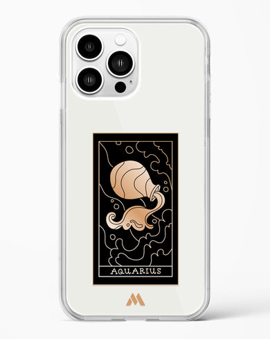 Tarot Card Zodiac Aquarius Crystal Clear Transparent Case-(Apple)