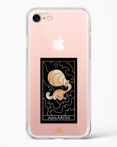 Tarot Card Zodiac Aquarius Crystal Clear Transparent Case-(Apple)