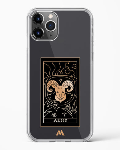 Tarot Card Zodiac Aries Crystal Clear Transparent Case-(Apple)