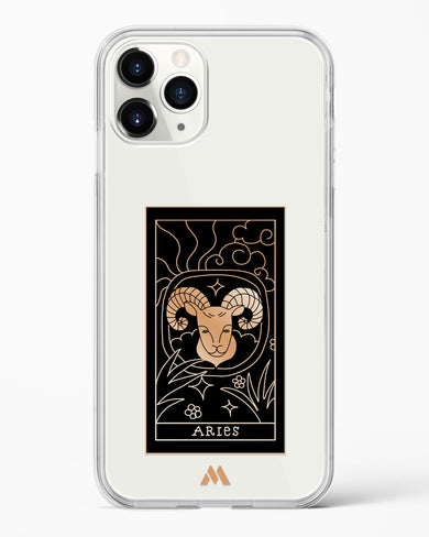 Tarot Card Zodiac Aries Crystal Clear Transparent Case-(Apple)