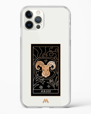 Tarot Card Zodiac Aries Crystal Clear Transparent Case-(Apple)