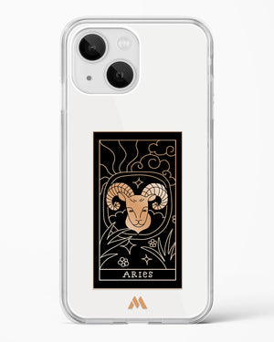 Tarot Card Zodiac Aries Crystal Clear Transparent Case-(Apple)