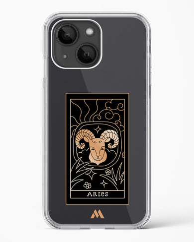 Tarot Card Zodiac Aries Crystal Clear Transparent Case-(Apple)