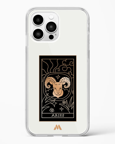 Tarot Card Zodiac Aries Crystal Clear Transparent Case-(Apple)