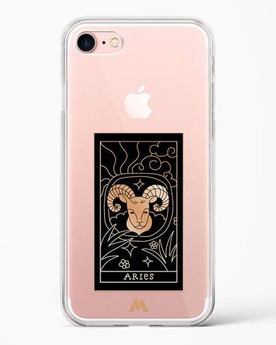 Tarot Card Zodiac Aries Crystal Clear Transparent Case-(Apple)