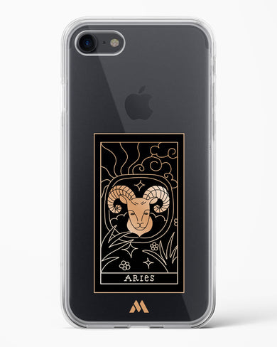 Tarot Card Zodiac Aries Crystal Clear Transparent Case-(Apple)