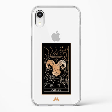 Tarot Card Zodiac Aries Crystal Clear Transparent Case-(Apple)